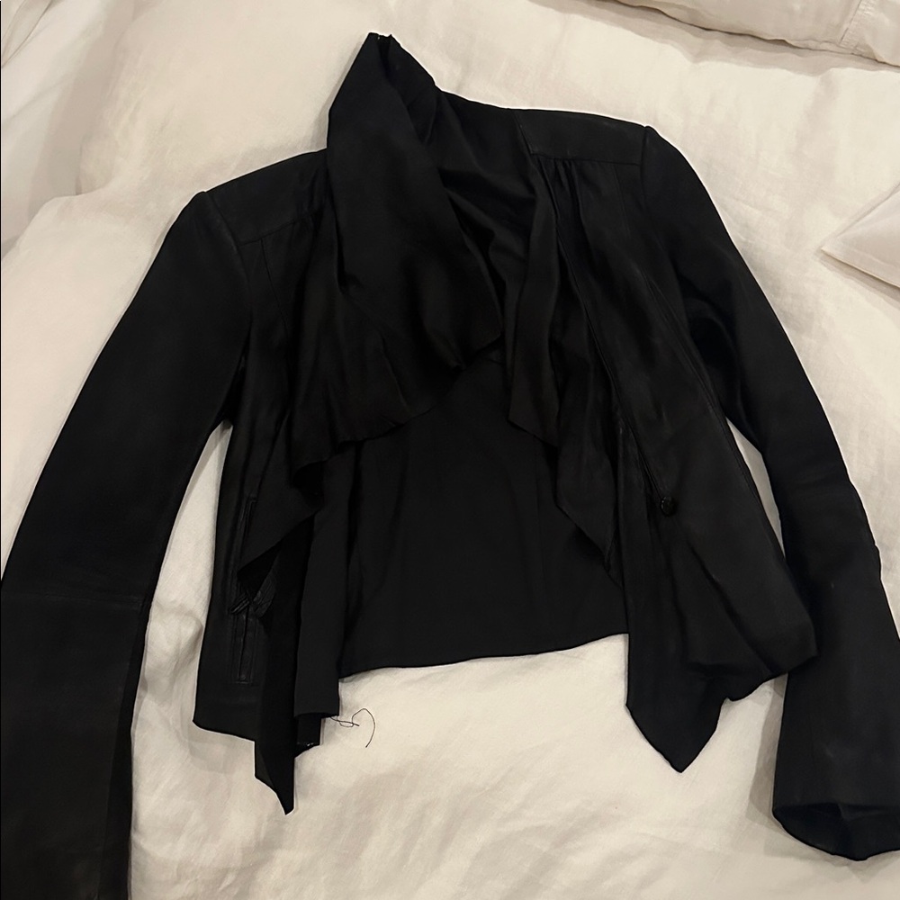 Wyatt Black Leather Jacket